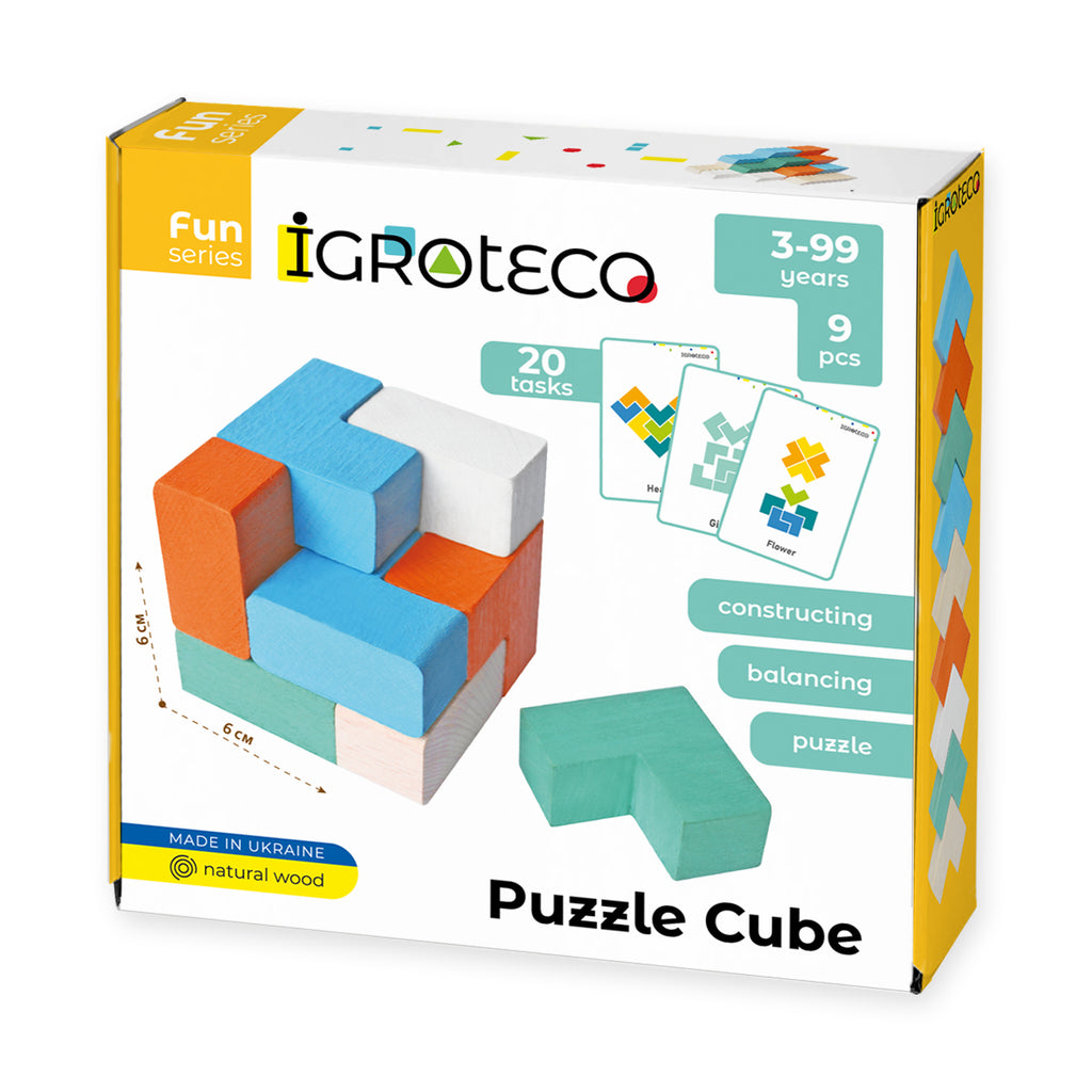 Igroteco Wooden Puzzle "Cube" — Made in Ukraine