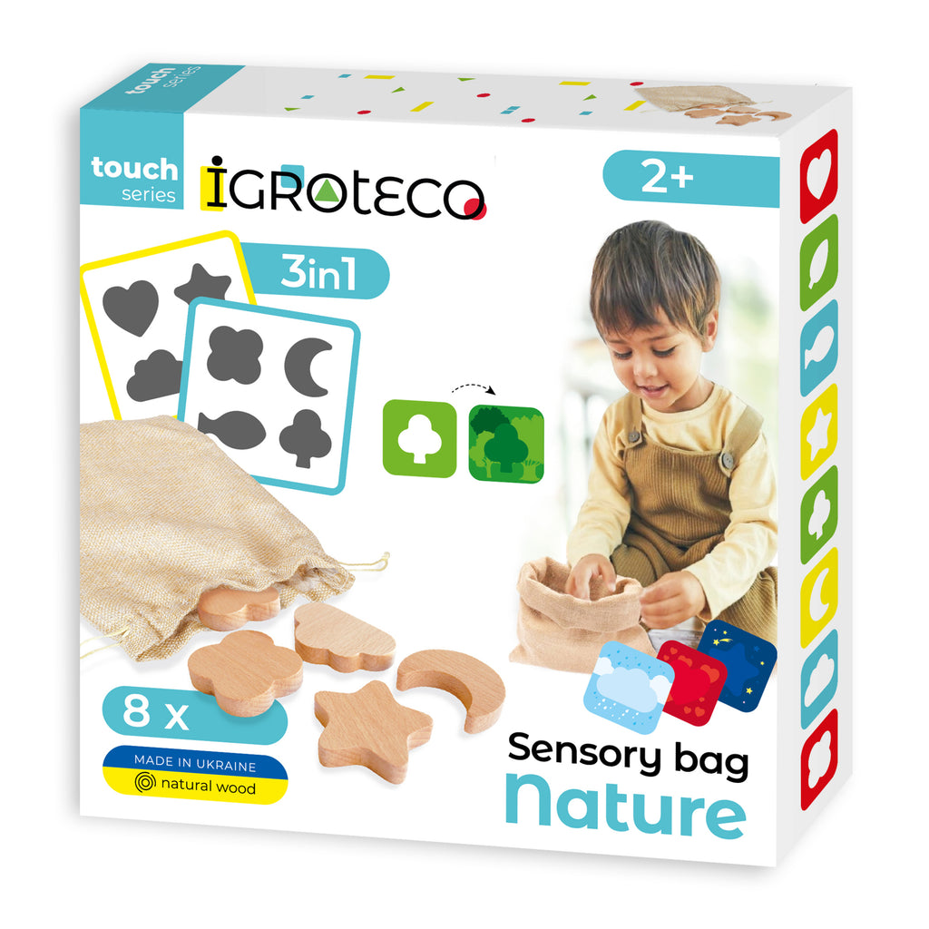 Igroteco Wooden Sensory Bag "Nature" — Made in Ukraine