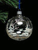 4" Glass Christmas Ornaments - Reindeer