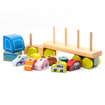 Wise Elk/Cubika Wooden Toy - Truck with Cars LM-12
