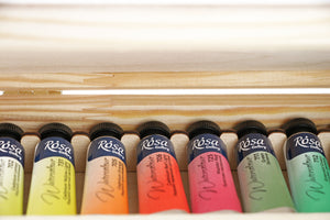Watercolor paints "Classic", wooden box, 14 colors, tube