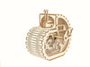 Mechanical Wooden Model - Snail Moneybox
