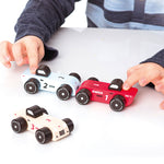 Wise Elk/Cubika Wooden Toy - Vehicle Set Racing Cars