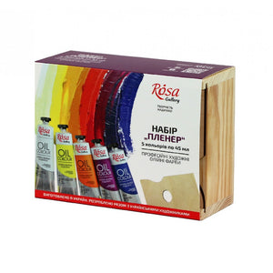 Oil colours set  "Plein Air", 5*45ml/1.5oz, ROSA Gallery